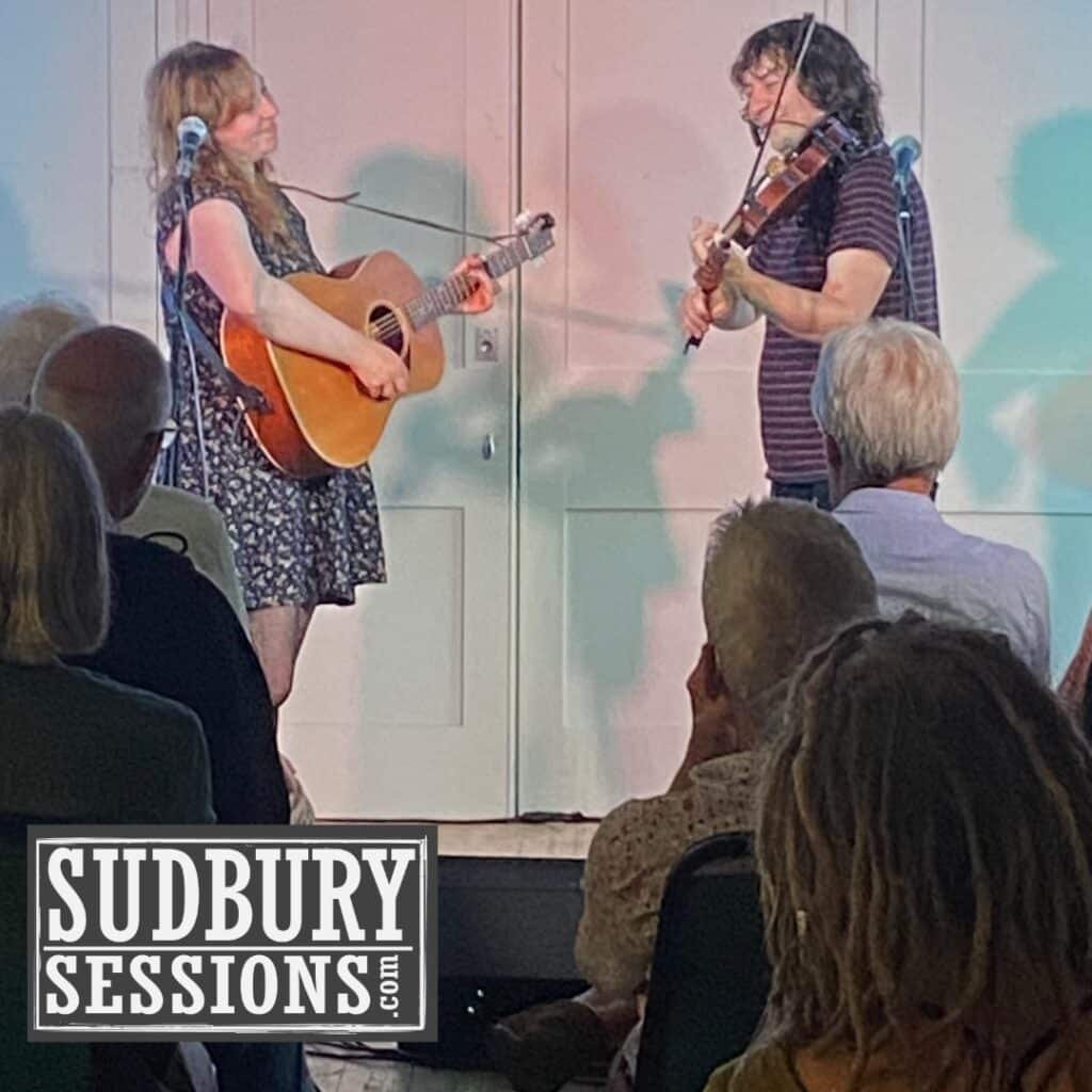 Christina Alden and Alex Patterson, performing at Sudbury Sessions.