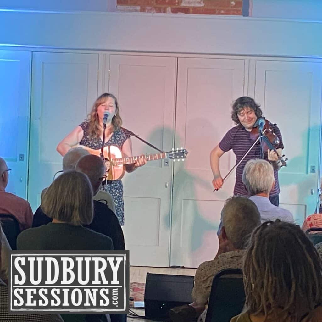 Christina Alden and Alex Patterson, performing at Sudbury Sessions.