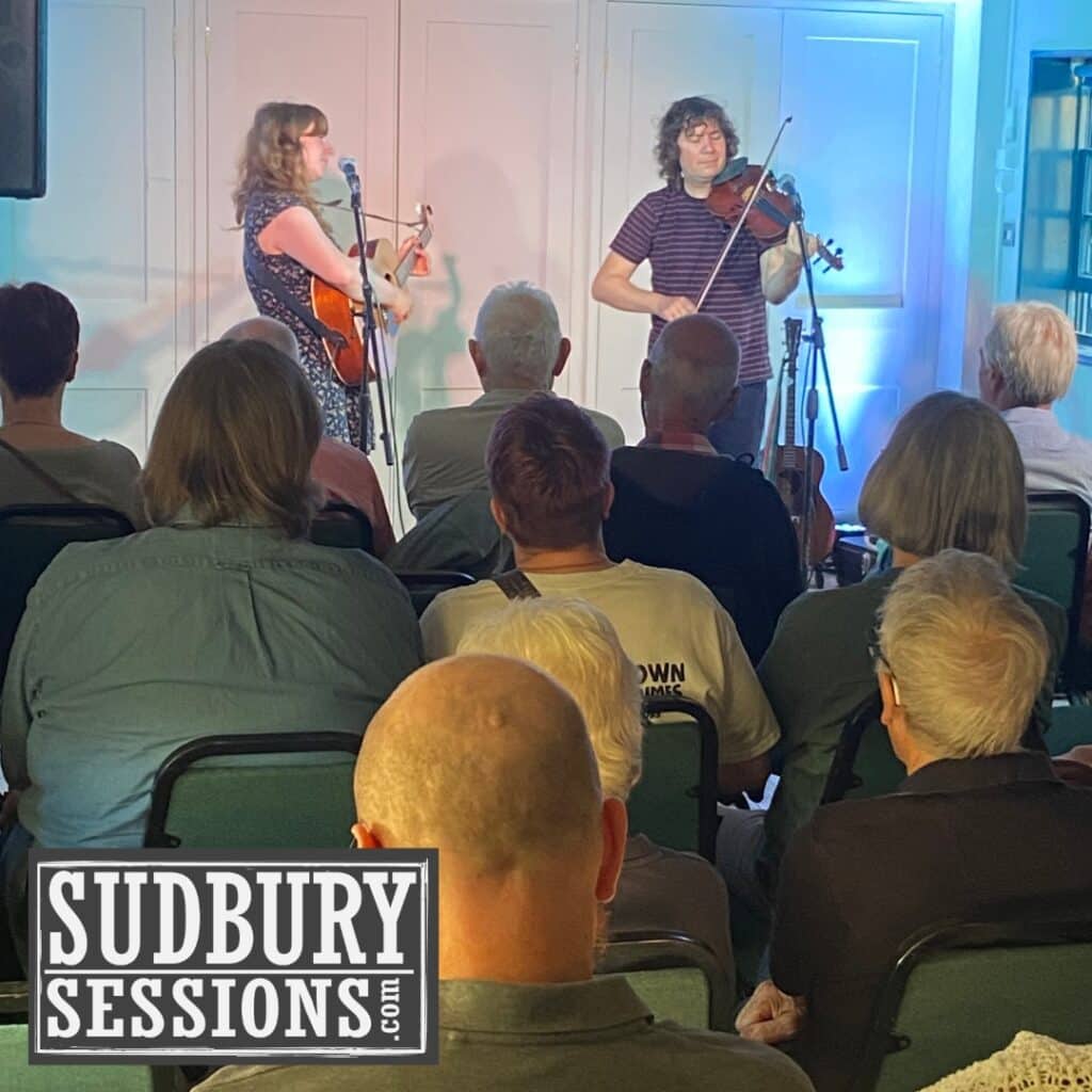 Christina Alden and Alex Patterson, performing at Sudbury Sessions.